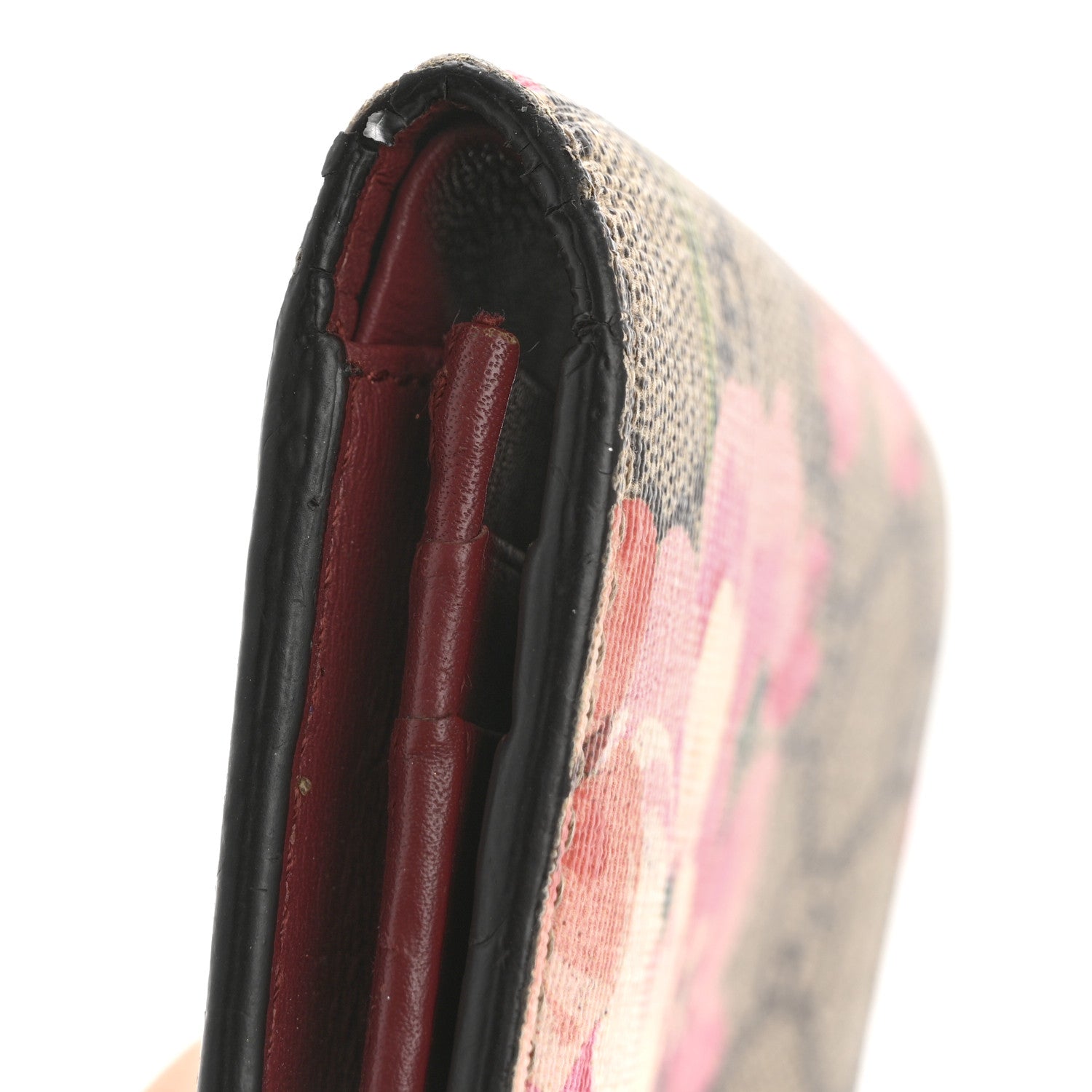 Gucci GG Supreme Monogram Blooms Card Case Beige Multicolor Dry Rose 11 of 11
