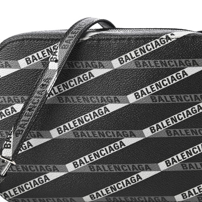Balenciaga Coated Canvas Losange Monogram S Camera Bag Black Grey 10 of 10