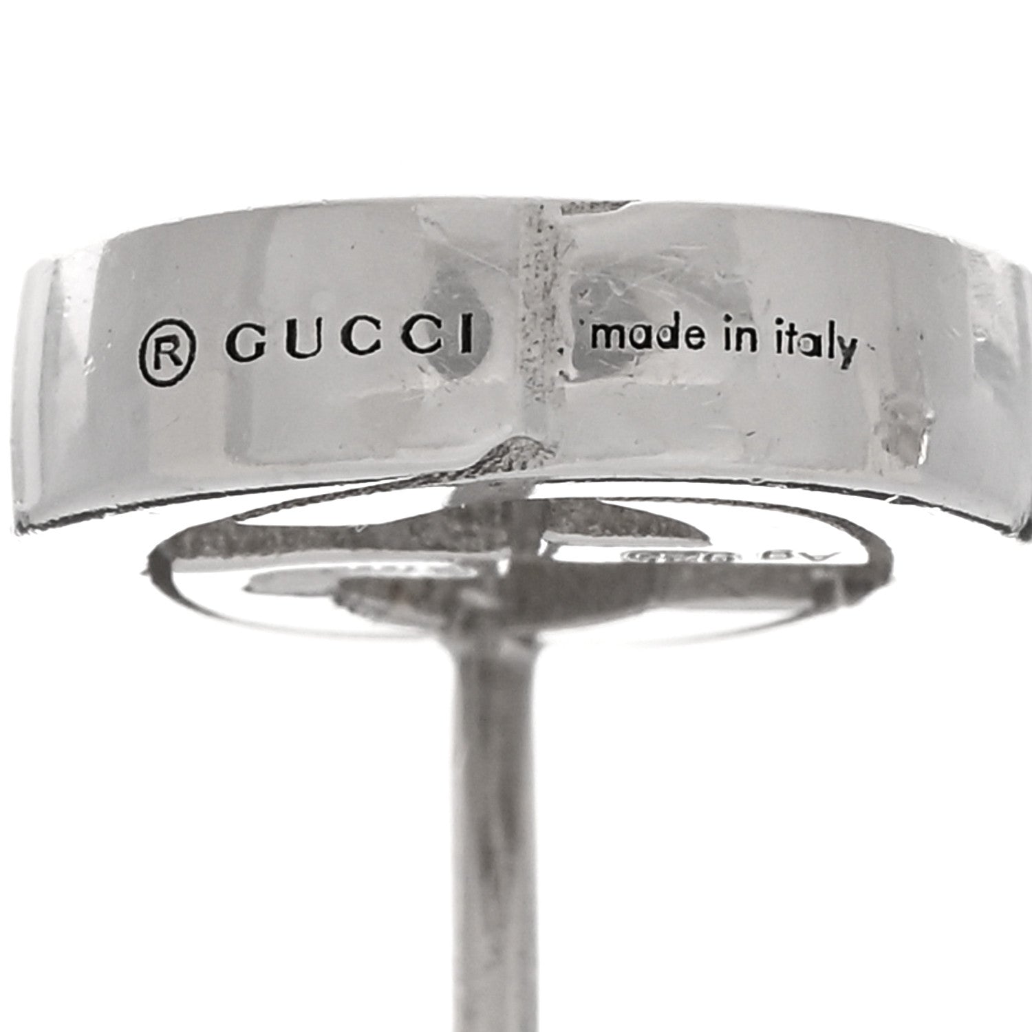 Gucci Sterling Silver Interlocking GG Stud Earrings 4 of 4
