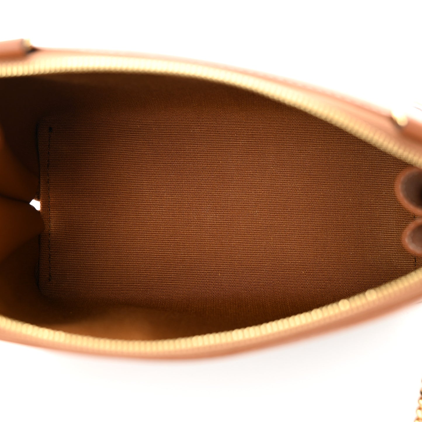 Triomphe Canvas Lambskin Clutch On Chain Tan