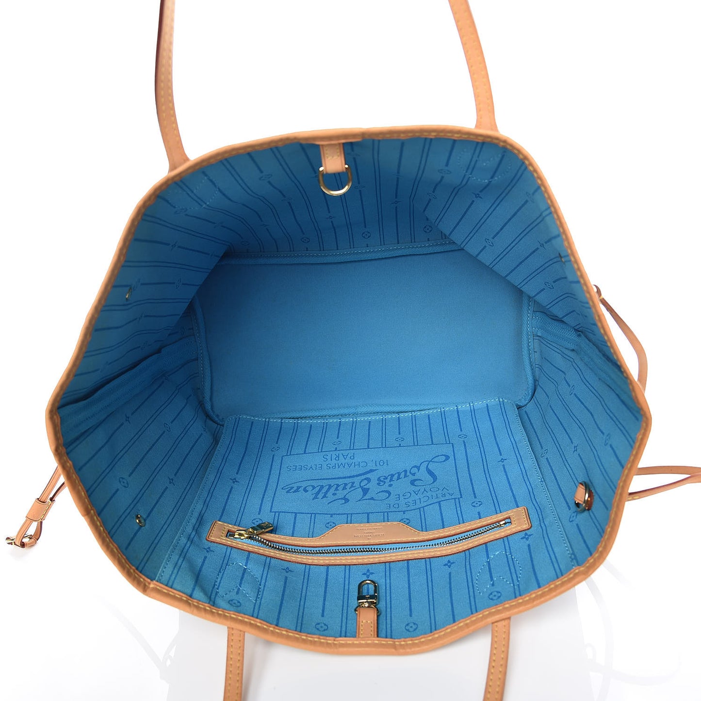 Monogram My LV Heritage Neverfull MM Blue Clair White