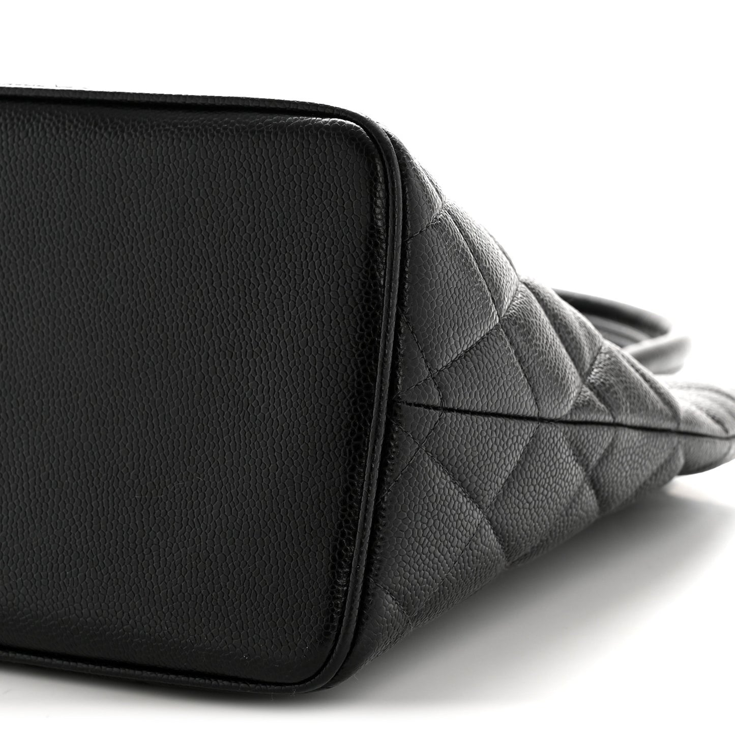 Caviar Quilted Medallion Tote Black