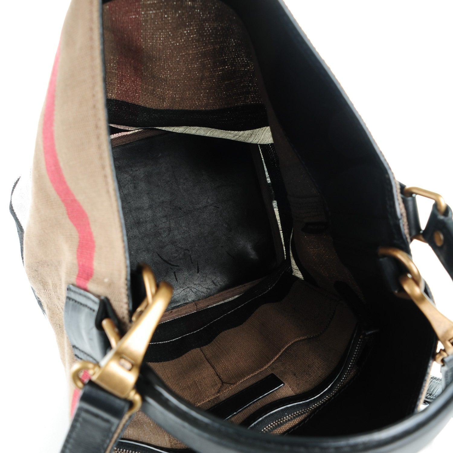 Burberry Canvas Mega Check Medium Ashby Black 5 of 11