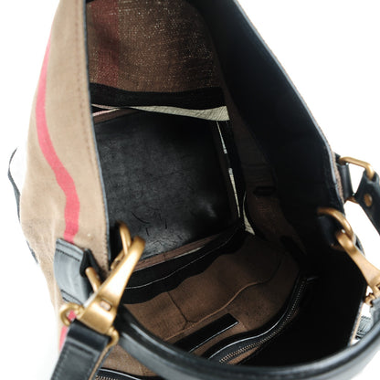 Burberry Canvas Mega Check Medium Ashby Black 5 of 11