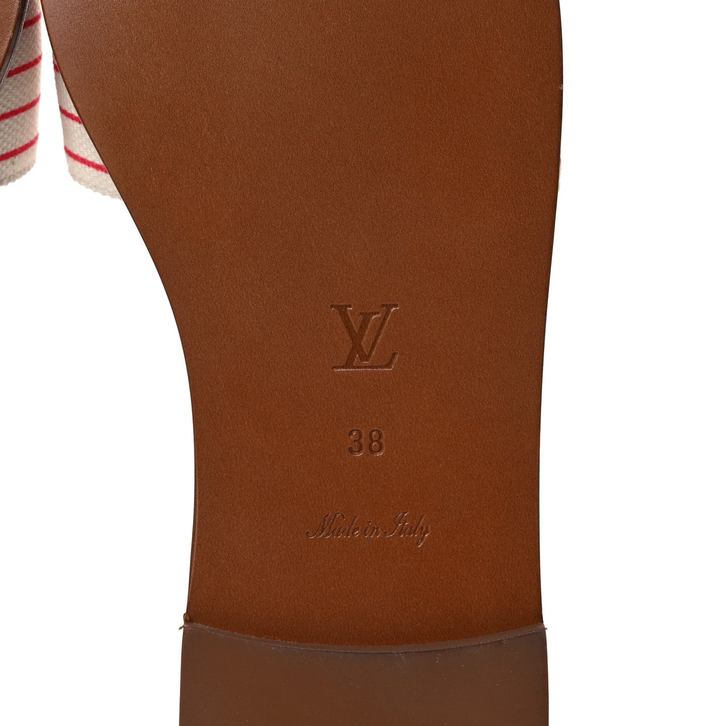 Canvas LV Escale Lock It Flat Mule 38 Blue