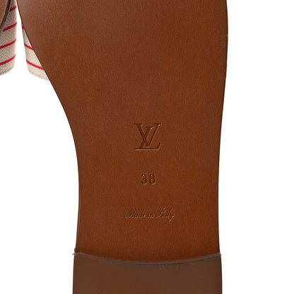Louis Vuitton Canvas LV Escale Lock It Flat Mule 38 Blue 6 of 8