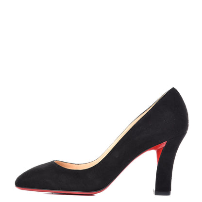 Christian Louboutin Veau Velours Viva 85 Pumps 36.5 Black 1 of 10