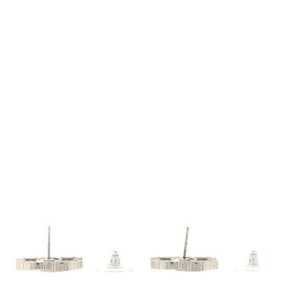 Chanel Crystal CC Earrings Silver 3 of 4