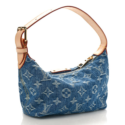 Louis Vuitton Monogram Denim Hills Pochette Blue 3 of 9