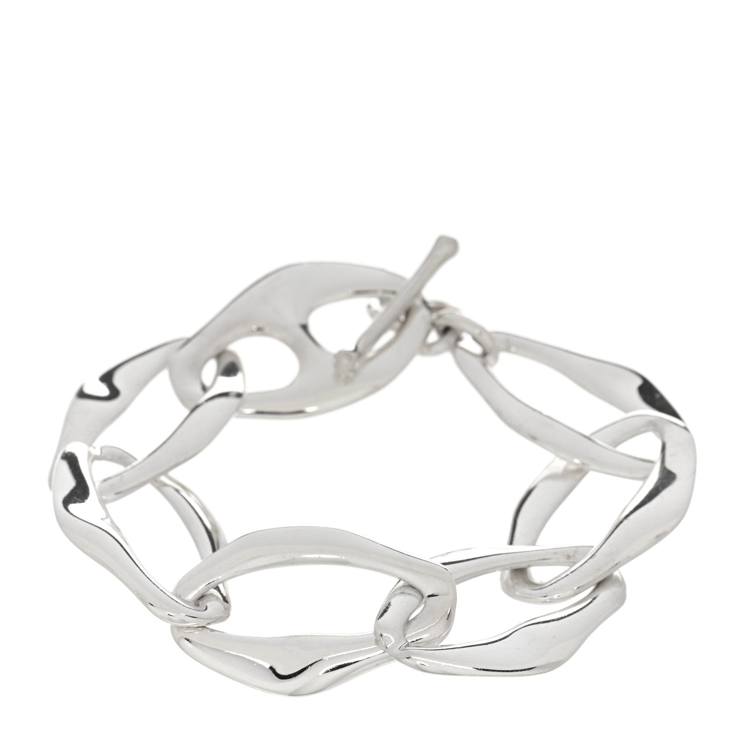 Tiffany Sterling Silver Elsa Peretti Aegean Toggle Bracelet 1 of 3