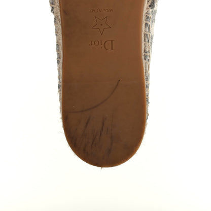 Christian Dior Oblique Embroidered Granville 15mm Espadrilles 38 Grey Stone 11 of 12