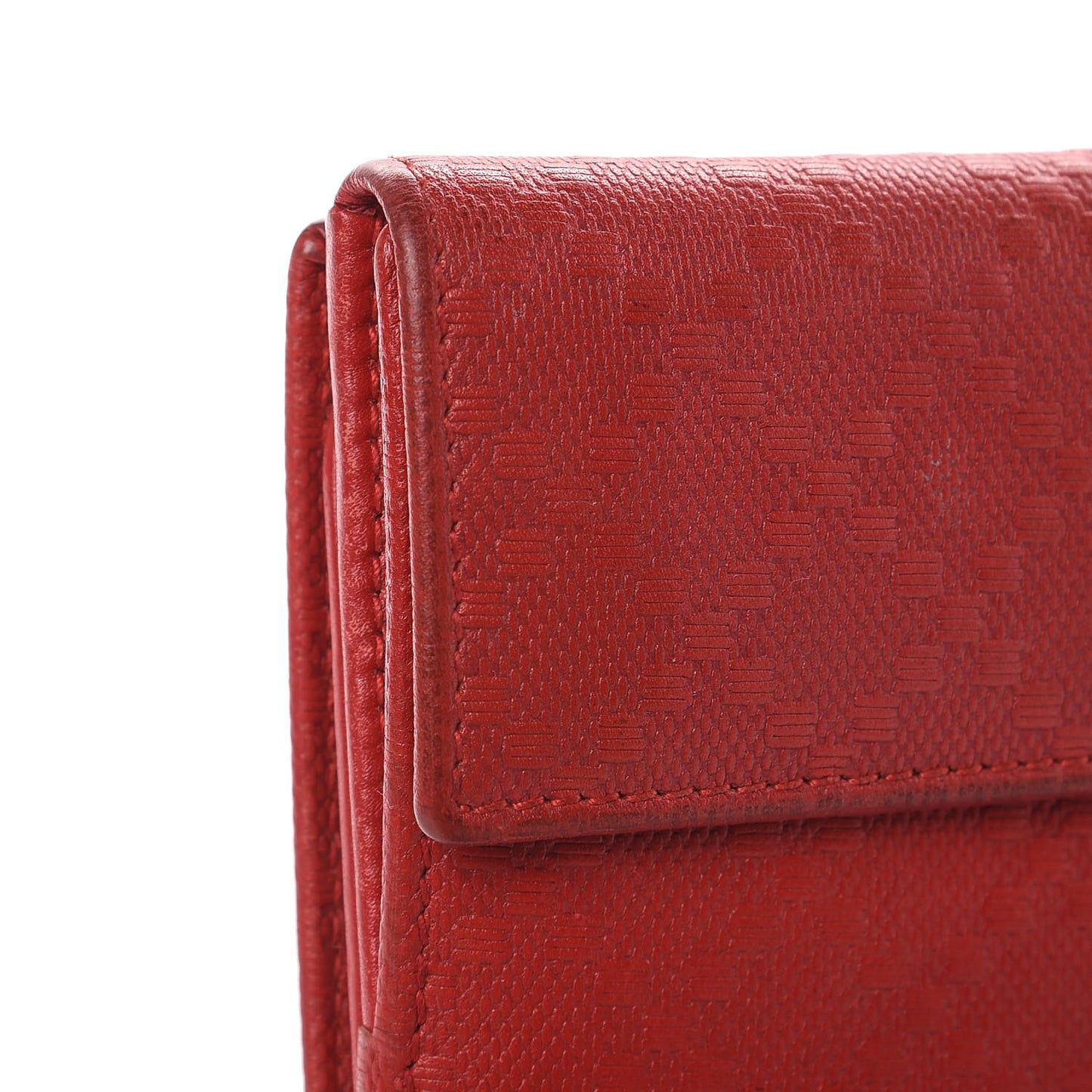 Calfskin Diamante Dice Continental Wallet Tabasco