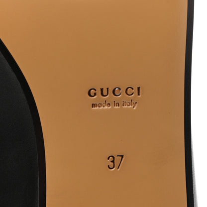 Gucci Calfskin Womens Jordaan Loafers 37 Black 6 of 9