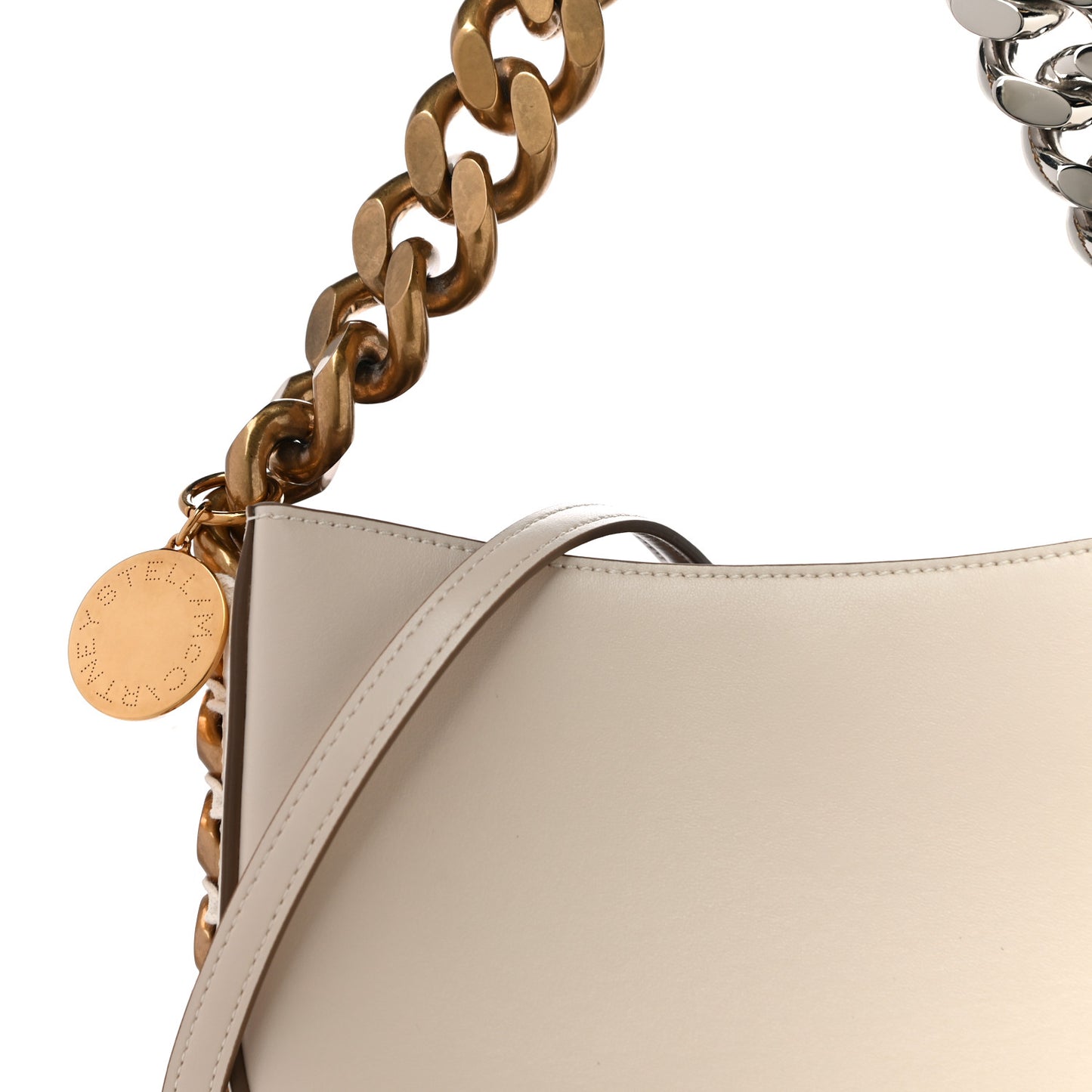Eco Alter Nappa Medium Frayme Shoulder Bag Pure White