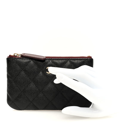 Chanel Caviar Quilted Small Cosmetic Case Black 2 of 7