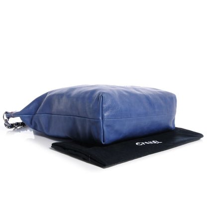 Chanel Lambskin North South Edgy Tote Blue 4 of 7