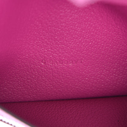 Hermes Ostrich Bearn Wallet Rose Pourpre 7 of 8