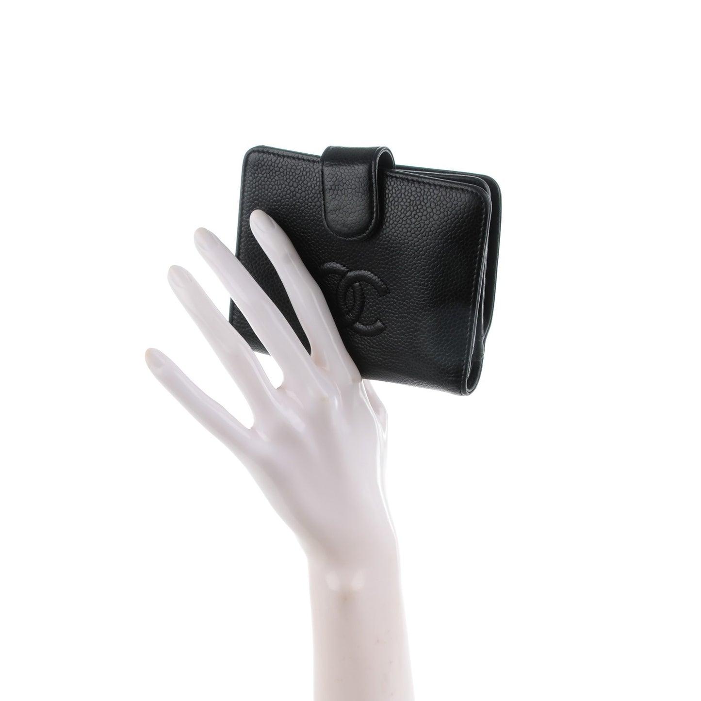 Caviar Timeless CC French Wallet Black