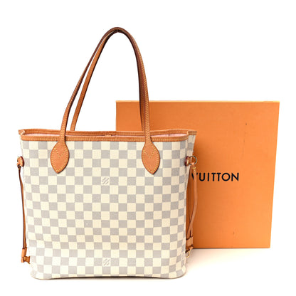 Louis Vuitton Damier Azur Neo Neverfull MM Rose Ballerine 15 of 15