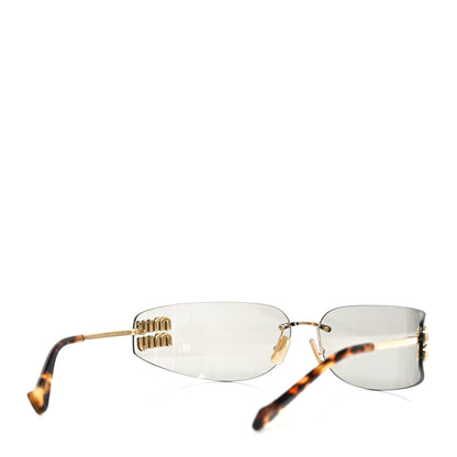Miu Miu Metal Aube Sunglasses SMUA51 Gold Light Grey 4 of 6