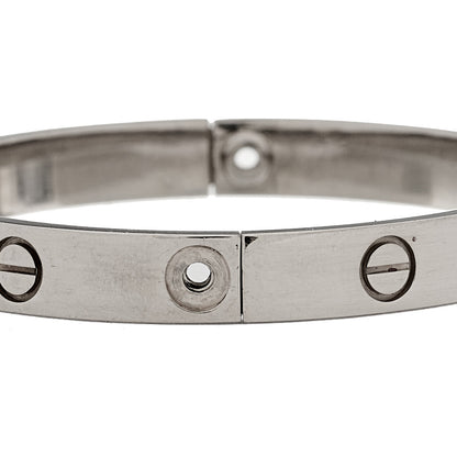 Cartier 18K White Gold LOVE Bracelet 16 4 of 11