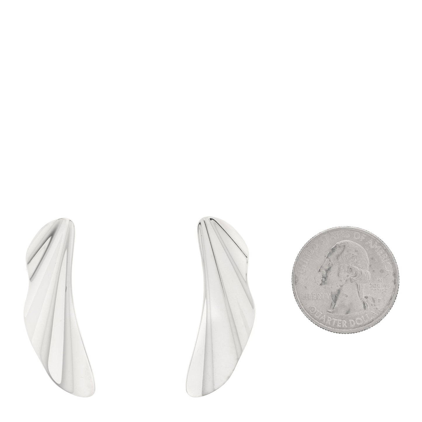 Sterling Silver Small High Tide Earrings