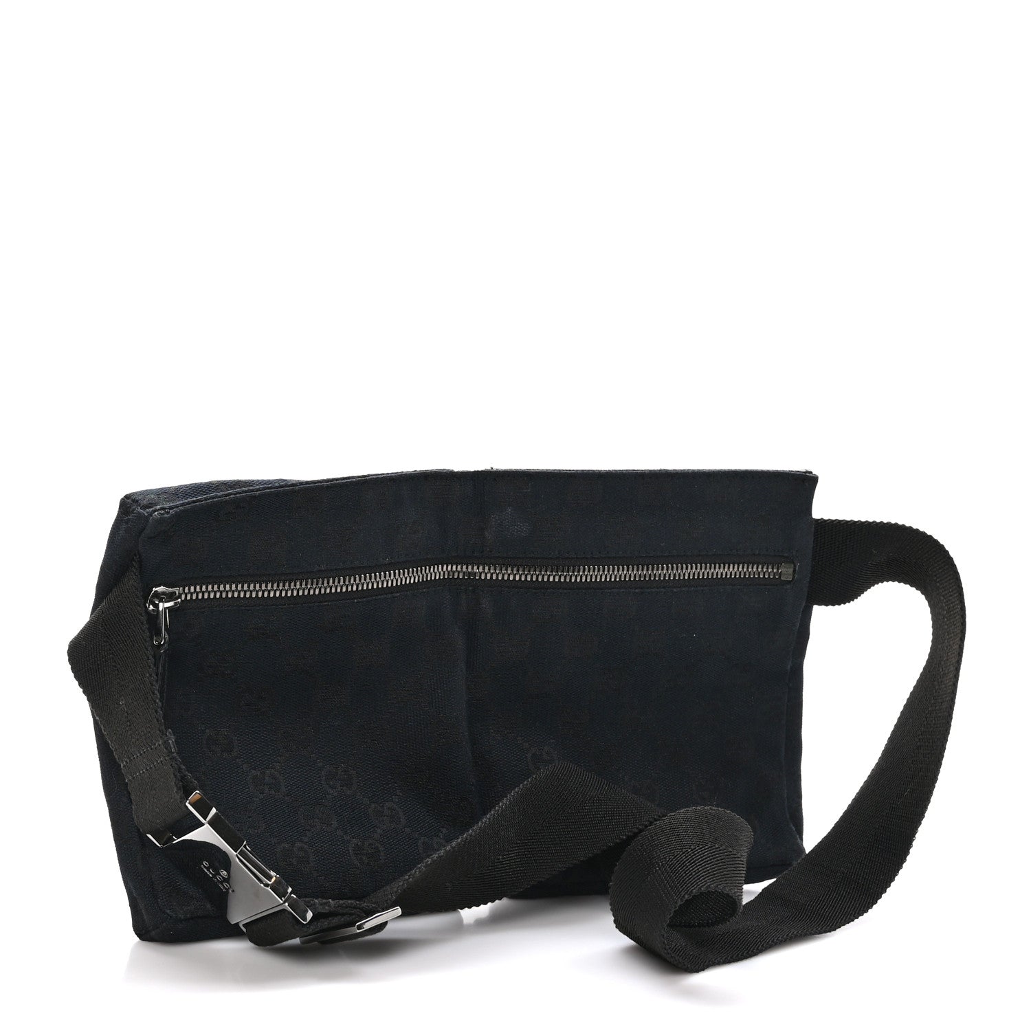 Gucci GG Monogram Double Pocket Belt Bag Black 3 of 13