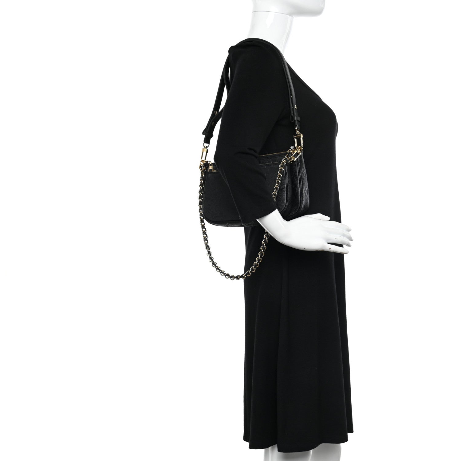 Louis Vuitton Empreinte Monogram Giant Multi Pochette Accessories Black 2 of 11