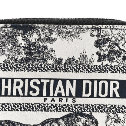 Christian Dior Technical Fabric Embroidered Toile De Jouy DiorTravel Detachable Card Holder Blue 7 of 7