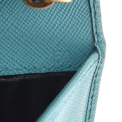 Prada Saffiano Metal Continental Flap Wallet Anice 7 of 16