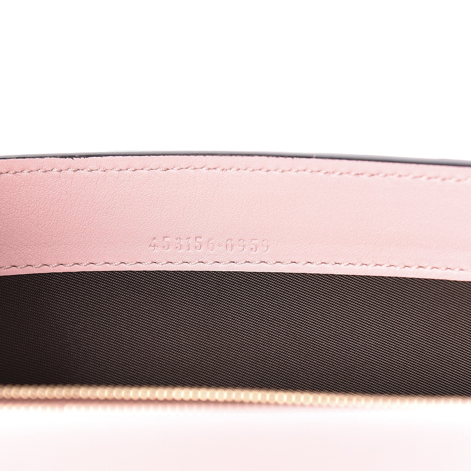 Gucci GG Supreme Monogram Calfskin Padlock Clutch Beige Perfect Pink 7 of 11
