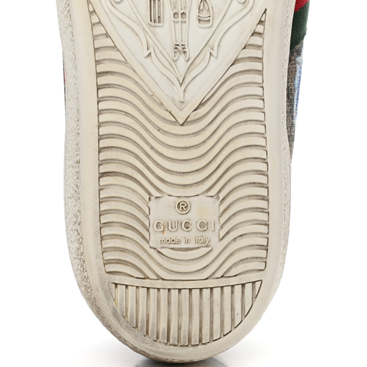 Gucci GG Supreme Monogram Flora Web Womens Ace Sneakers 38 Beige Multicolor Rosso 6 of 16