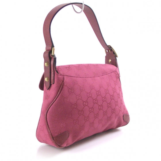 Gucci Monogram Horsebit Flap Bag Fuschia 3 of 10
