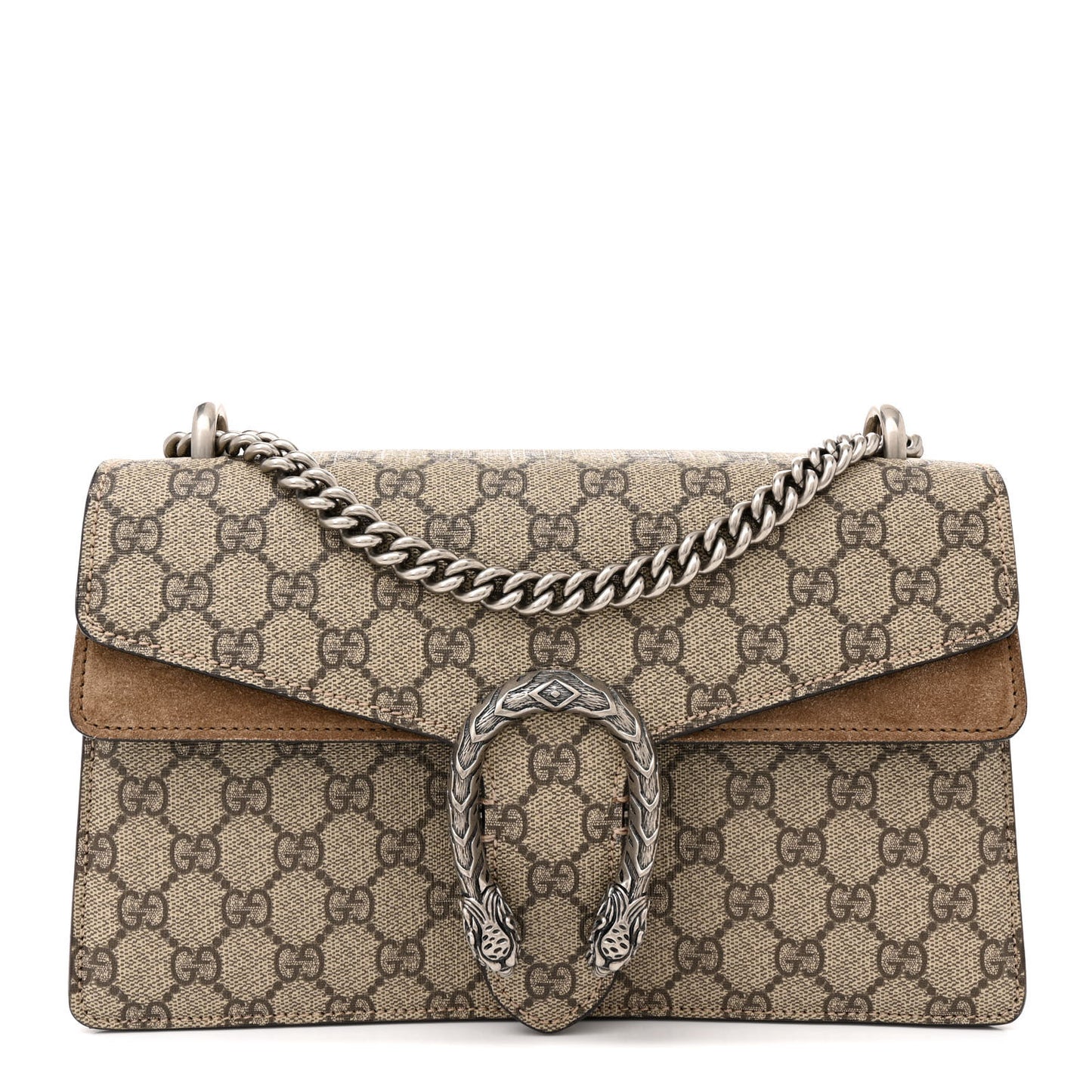 GG Supreme Monogram Small Dionysus Shoulder Bag Taupe
