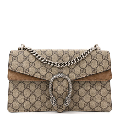 Gucci GG Supreme Monogram Small Dionysus Shoulder Bag Taupe 1 of 12