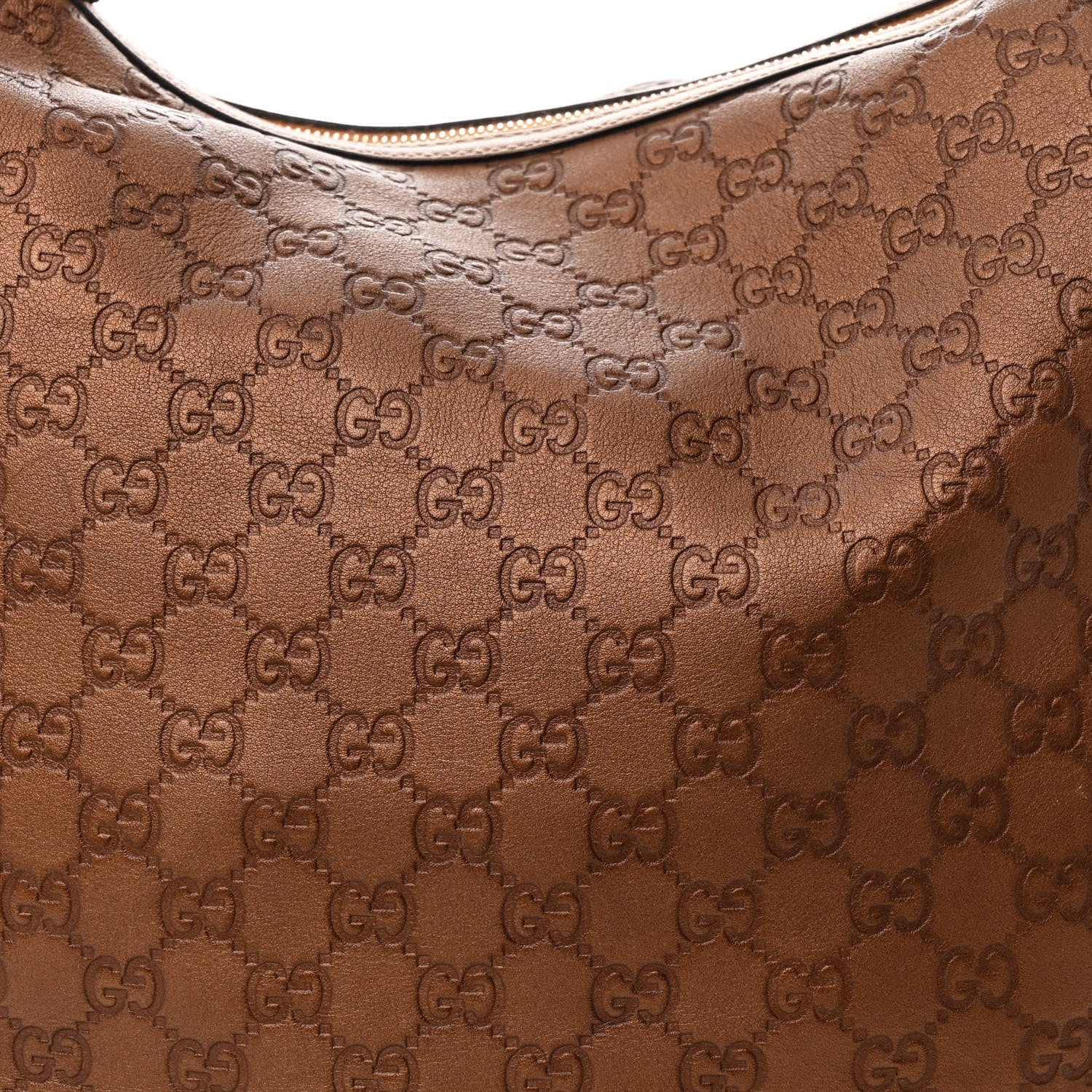 Gucci Metallic Guccissima Large GG Twins Hobo Bronze 8 of 13