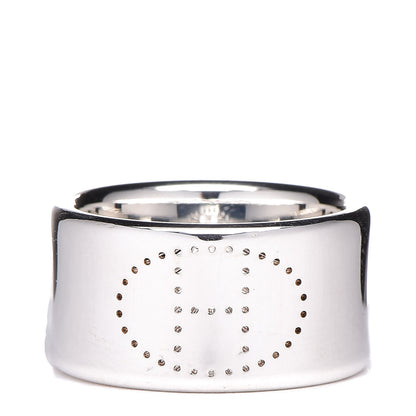 Hermes Sterling Silver Eclipse Ruban Ring GM 51 5.5 1 of 5