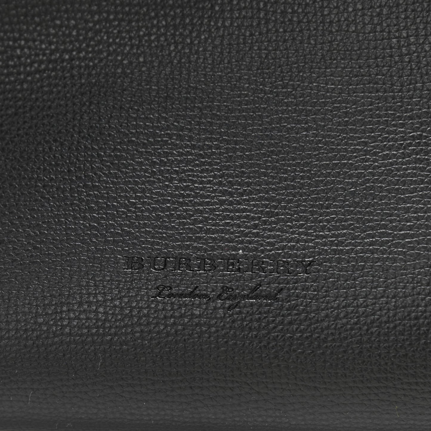 Grainy Calfskin Haymarket Check Medium Reversible Tote Black