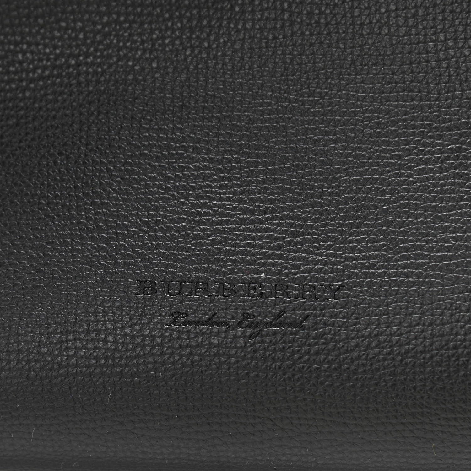 Burberry Grainy Calfskin Haymarket Check Medium Reversible Tote Black 7 of 22