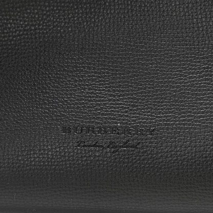 Burberry Grainy Calfskin Haymarket Check Medium Reversible Tote Black 7 of 22