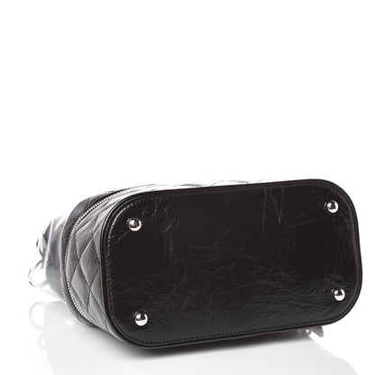 Chanel Crumpled Calfskin PVC Quilted Backpack Black 4 of 10