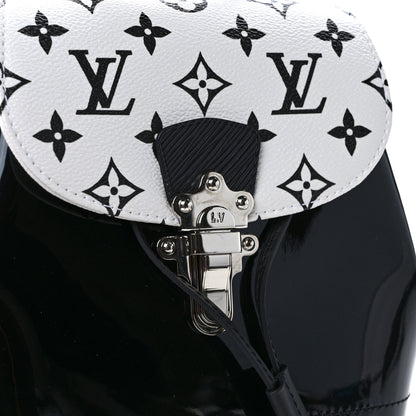 Louis Vuitton Patent Monogram Hot Springs Backpack Black White 10 of 10