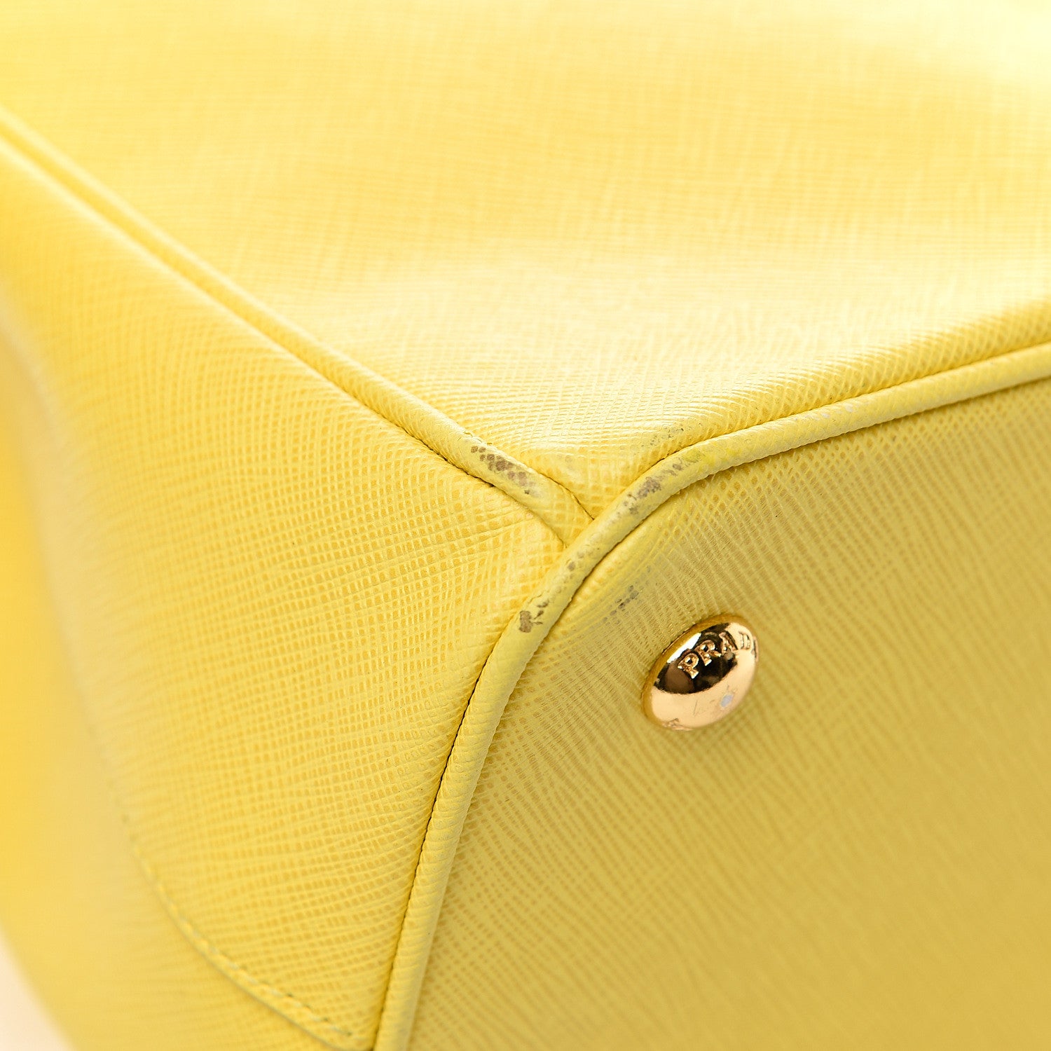 Prada Saffiano Lux Medium Tote Girasole 10 of 15