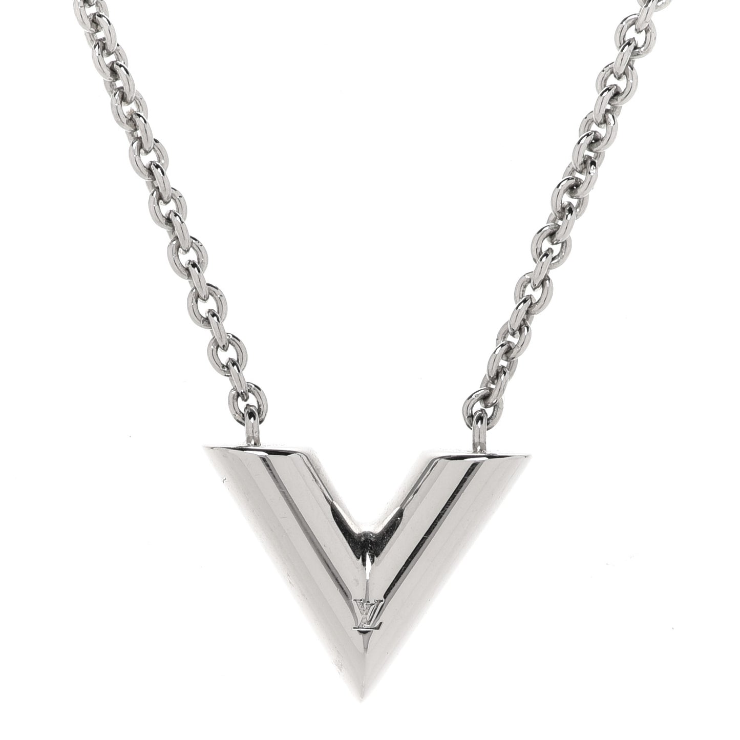 Metal Essential V Supple Necklace Silver
