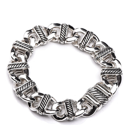 David Yurman Sterling Silver 14mm Madison Cable Link Bracelet 1 of 4