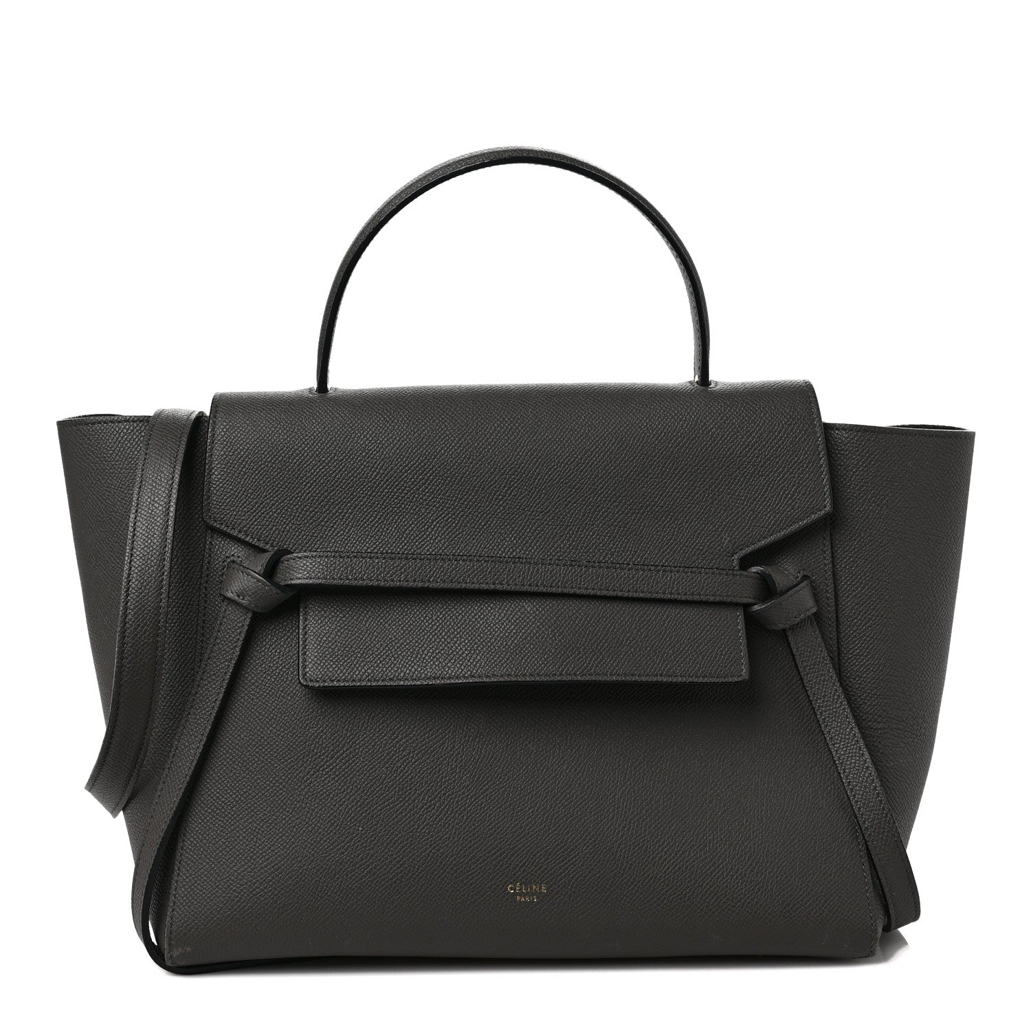 Celine Grained Calfskin Mini Belt Bag Grey 1 of 15