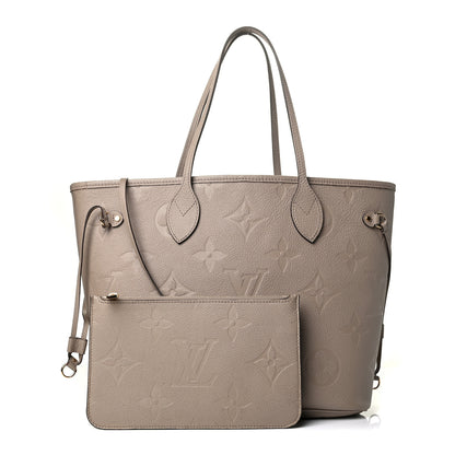 Louis Vuitton Empreinte Monogram Giant Neverfull MM Tourterelle 1 of 8