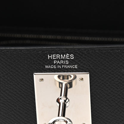 Hermes Epsom Kelly Sellier 28 Black 6 of 12