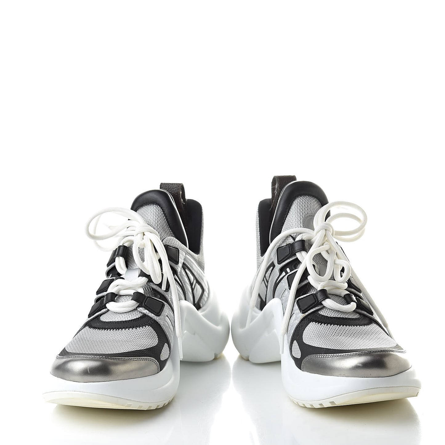 Calfskin Technical Nylon LV Archlight Sneaker 37 White