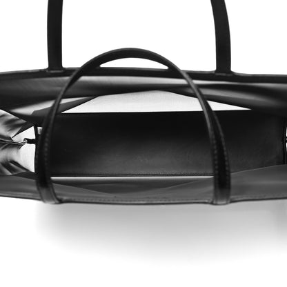Prada Mesh Sequin Spazzolato Triangle Logo Tote Black 6 of 12